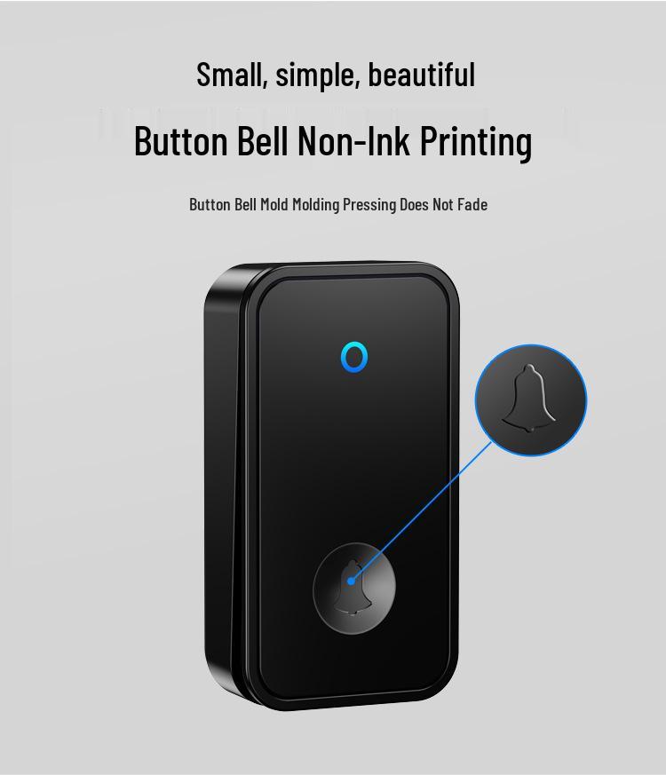 Wireless Waterproof Battery-Free Doorbell with Long-Range Remote for Home and Elderly Users