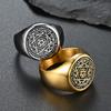 Шестиконечная Печать Семи Колец Нержавеющая Сталь Кольцо Соломона Счастливые Мужские Украшения Подарок Ему