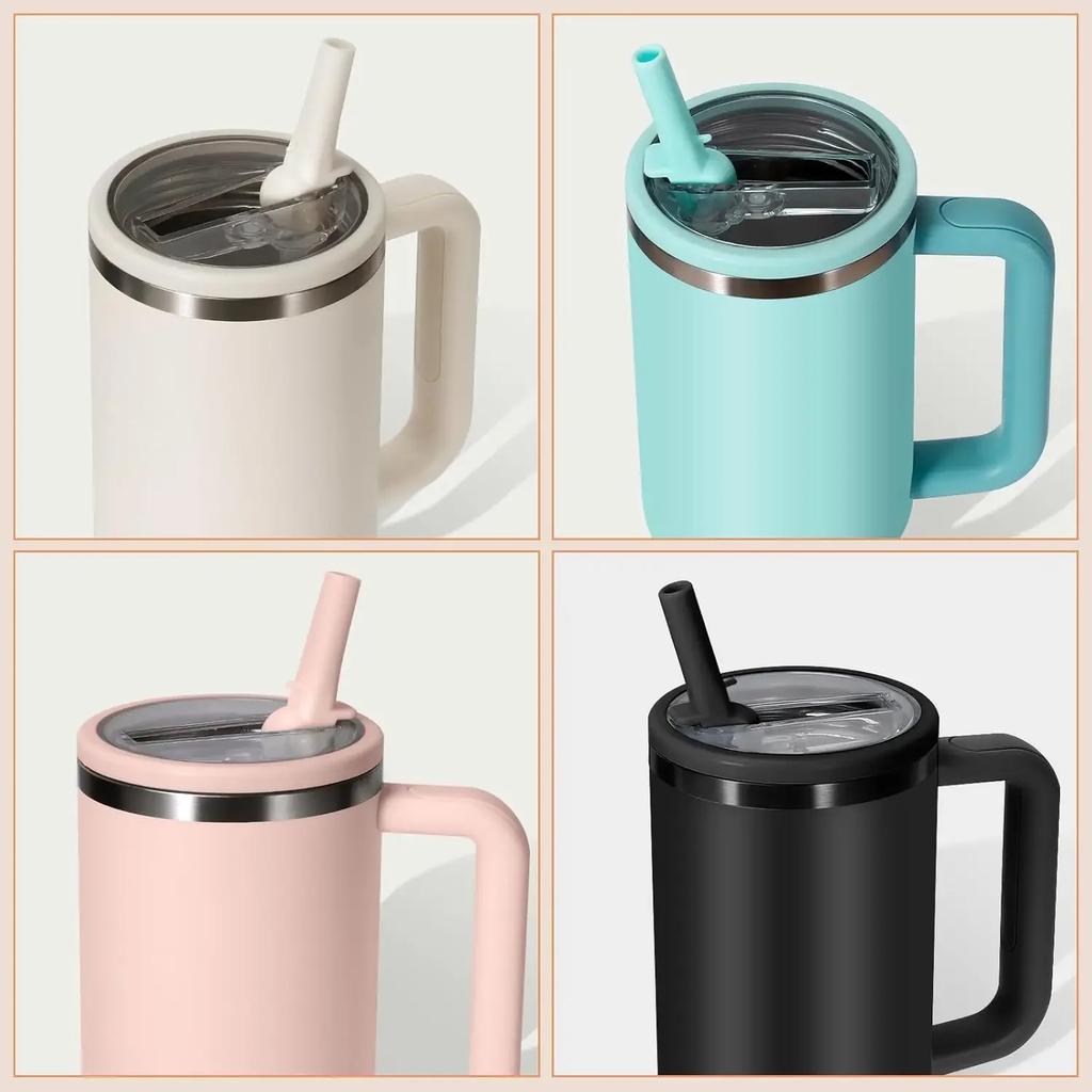 Крышка 40 унций для тамблера Stanley Flip Straw с защитой от протекания, сменная крышка для аксессуаров для стакана Stanley, крышка для соломинки