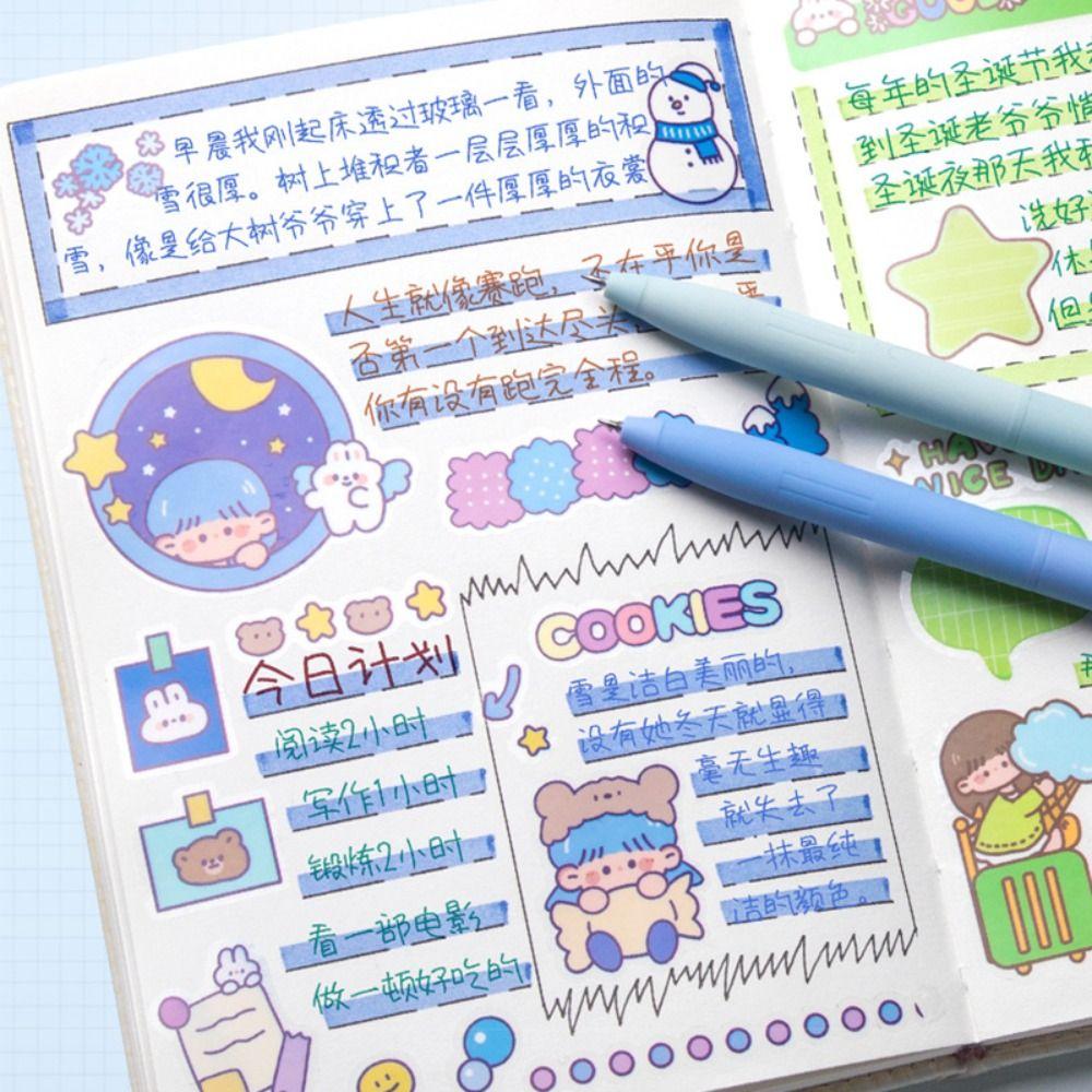 Office Supplies Students Gift Painting Morandi Color Signing Pen Neutral Pen Press Type Gel Pen