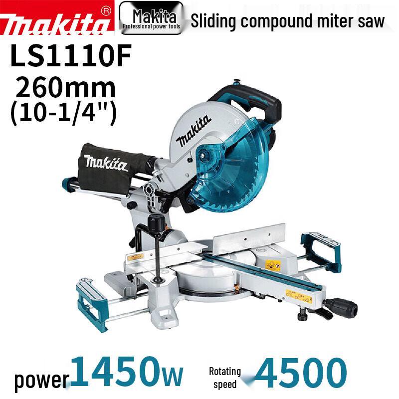 Makita 255mm LS1110F Sliding Compound Miter Saw CN plug (adapter included)