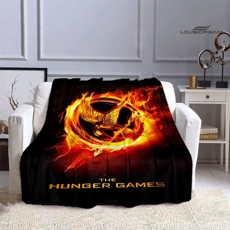 Одеяло с логотипом «Голодные игры», фланелевое мягкое и удобное одеяло, необходимое одеяло для домашнего путешествия, подарки на день рождения