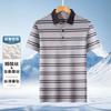 [Acetate Silk&Mulberry Silk] Light Luxury Business Silk Smooth Breathable Easy to Care Short Sleeve Polo Shirt for Men