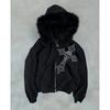Oversized Hooded Sweatshirt Long Sleeve Graphic Print Streetwear Teens