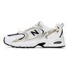 New Balance Nb Серия 530 Ретро Удобные Сетчатая Ткань Синтетическая Кожа Низкие По Кроссовки Повседневные Беговые Обувь Унисекс Кроссовки Белый Черный MR530UNI