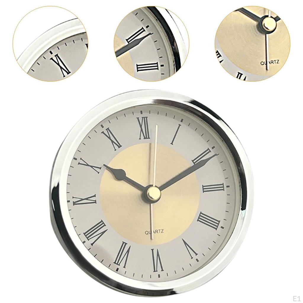 Круглые вставные часы с головкой Mini Modern с римскими цифрами 3,5 дюйма для гостиной