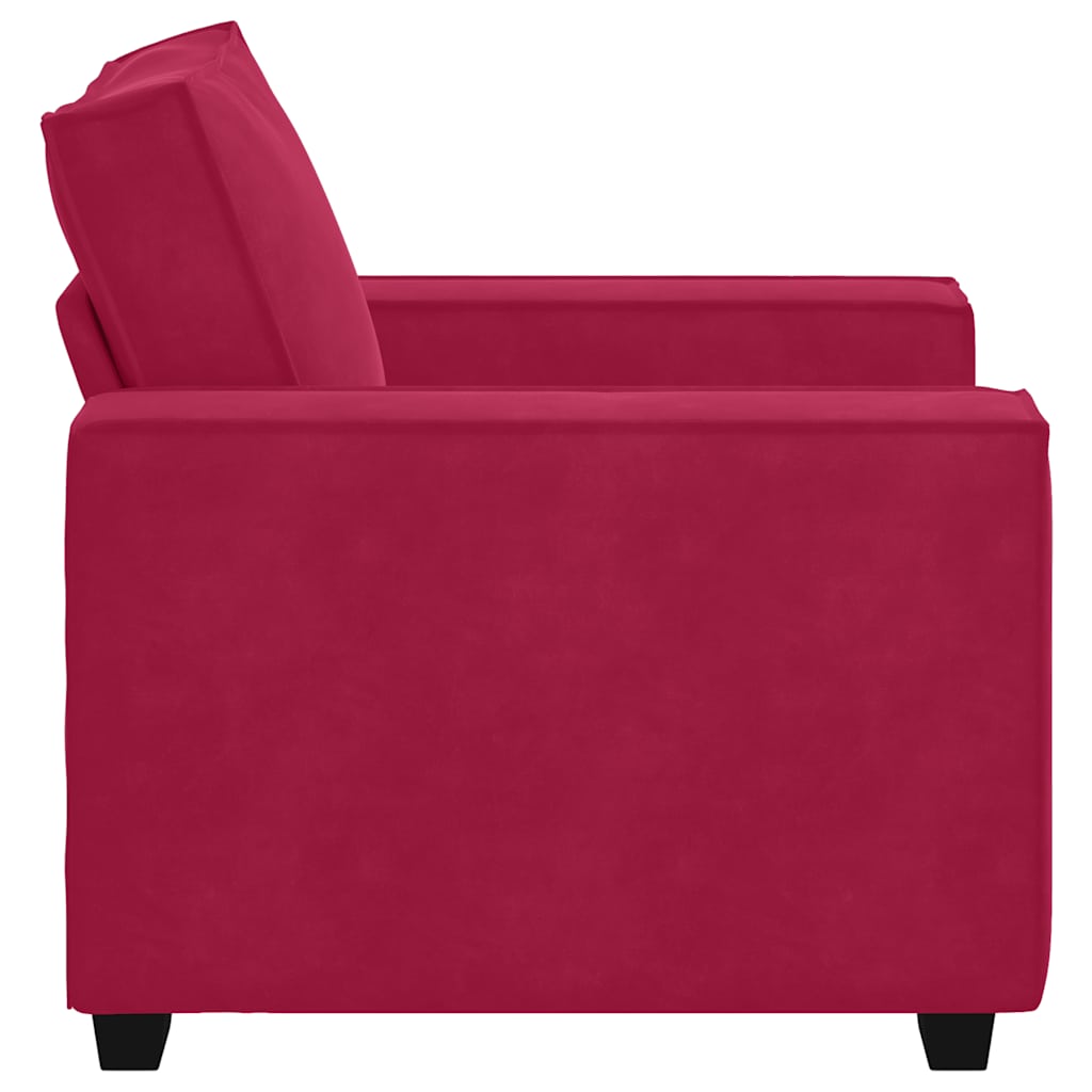 Armchair Burgundy 100x78x84 cm Velvet