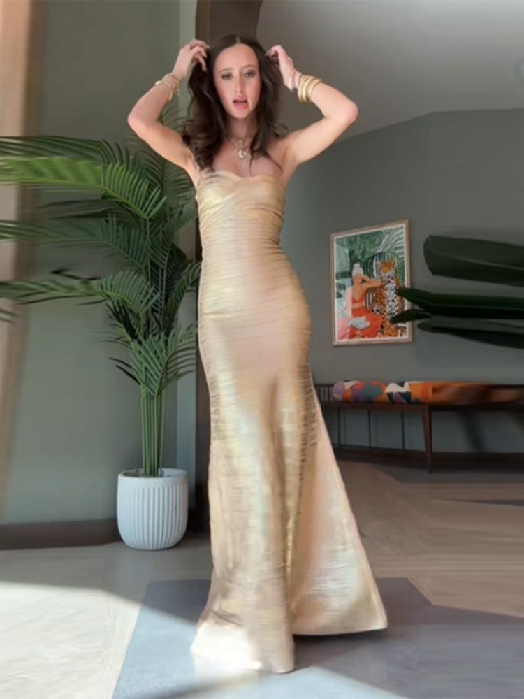 Spring 2026 Strapless Bodycon Dress: Elegant Bandage Style for Women