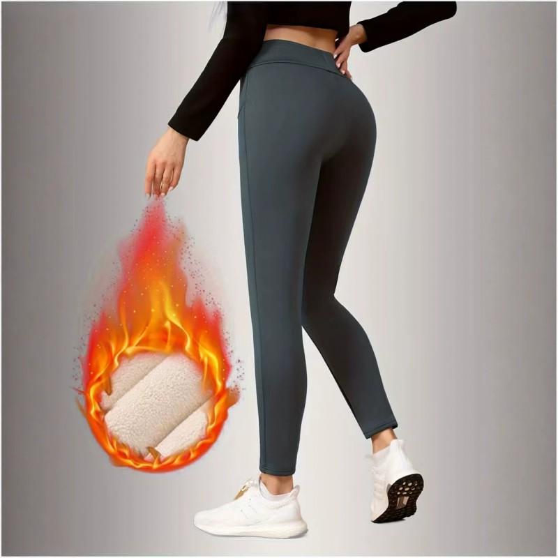 Womens Fleece Lined Yoga Pants High Waist Tummy Control Butt Lifting Warm Leggings Winter