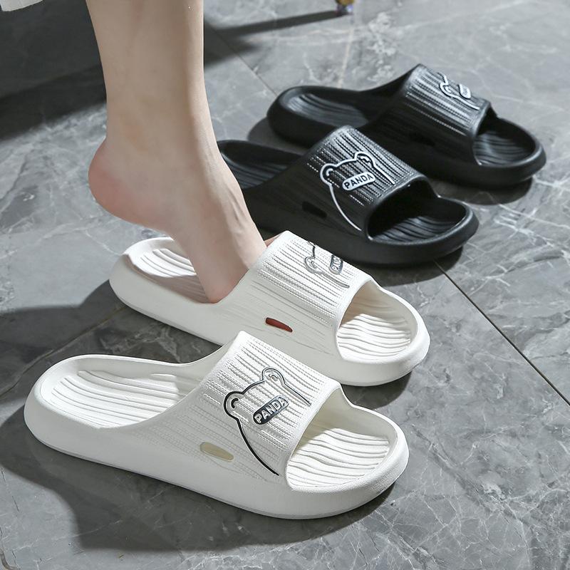 Крутые тапочки женские летние домашние ванные банные нескользящие и непахнущие для ног тапочки на толстой подошве мужские