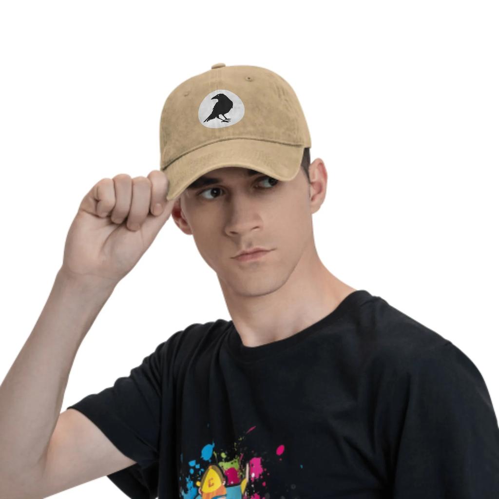 Лето Ворон Классическая Мода Мужская Кепка Тракер Хлопок Дышащая Женская Ковбойская Кепка Отдых на Открытом Воздухе Баскетбольные Кепки