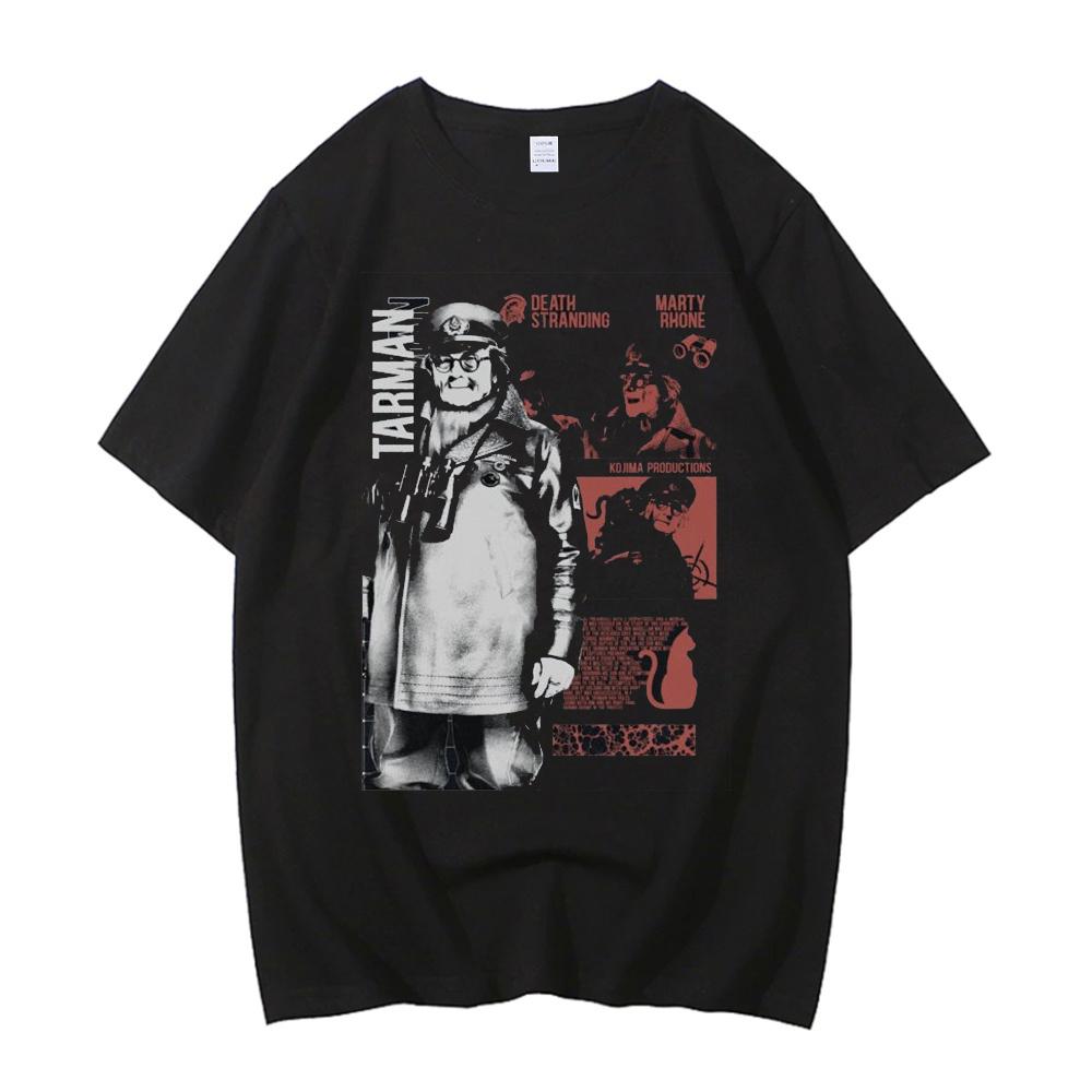 Death Stranding top tees femme korean fashion yk dollette summer emo shirt gothic Retro cute party Unisexga