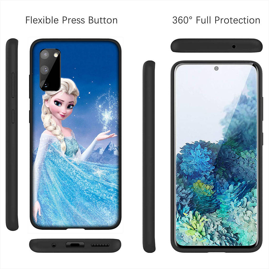 For Samsung Galaxy S24 S23 iPhone 16 15 14 Xiaomi Redmi Note 13 12 11 10 8 Plus 9 Pro Max X XR 14CPhone Case Poster Elsa Anna Olaf OPPO Huawei Cover