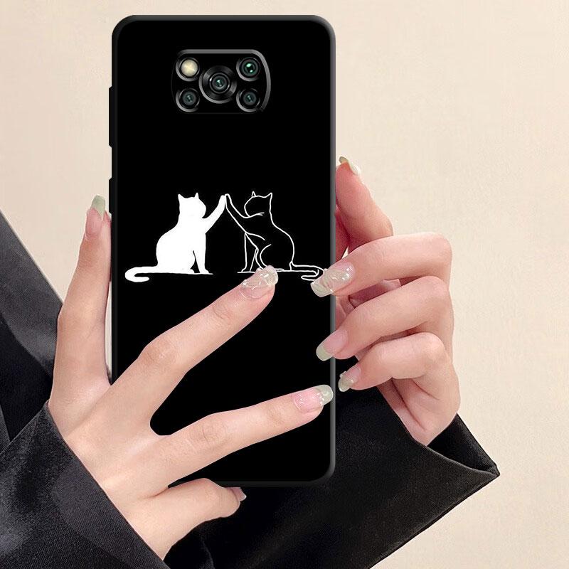 Забавный чехол для телефона с милым котом для Samsung Galaxy S22 S23 S20 S21 Note 20 Ultra 10 Plus 8 9 S20, роскошный силиконовый чехол