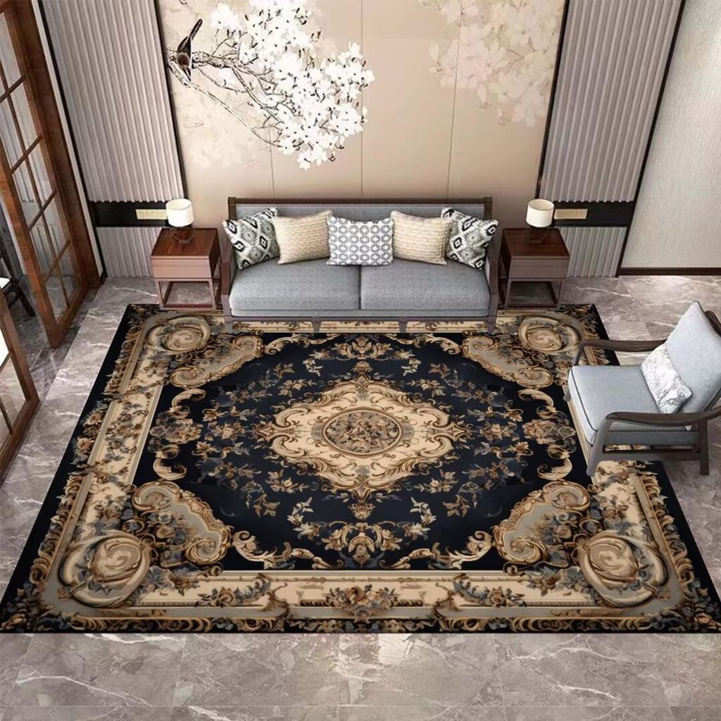 Chinese Style Luxury Large Size Living Room Carpets Decor Home Hall Coffee Tables Non-slip Rug Bedroom Washable Soft Floor Mats