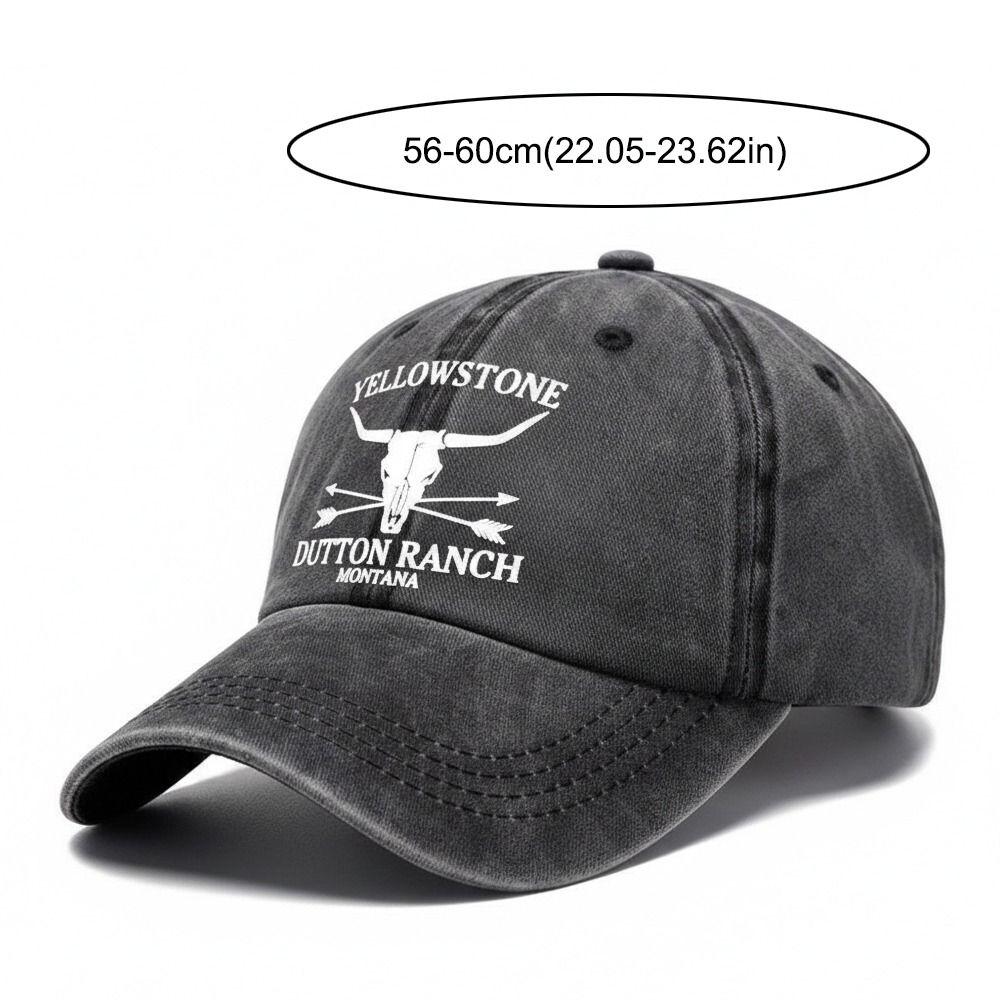 Adjustable Western Cowboy Baseball Hats Washed Cotton Sun Hat Fashion Dad Hat for Men Women