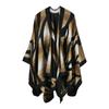 Women Winter Warm Oversized Printing Blanket Cape Wraps Shawl Cardigans
