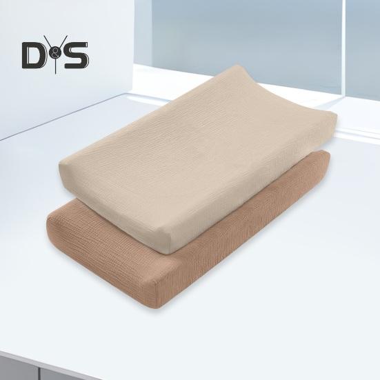 2 Pcs Baby Diaper Changing Pad Cover Soft Cotton Hygienic Protection Machine Washable Inflant Diaper Changing Table Cover