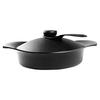 Sori Yanagi: A Simple Yet Practical Nambu Ironware Shallow Pot with a Steel Lid and Handle, Made In Japan. Induction Compatible.