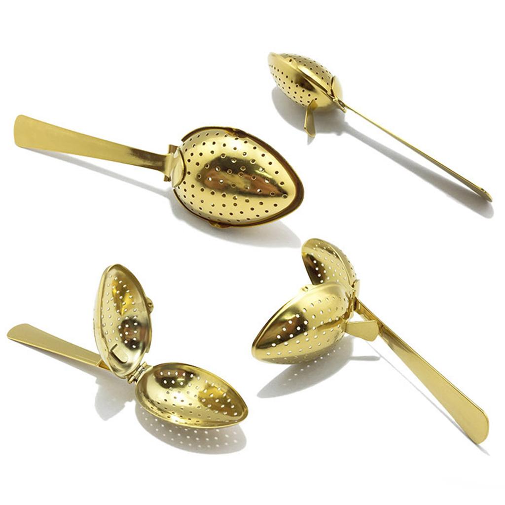 Stainless Steel Tea Infusers for Loose Tea Strainer Silver Loose Leaf Tea Steeper Mesh Strainer Tea Infuser Filter Spoon