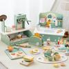 Игрушечный домик для игрушек Кухня из дерева Мальчик Девочка Десертный магазин Мороженое Чайный сервиз Деревянные детские игрушки