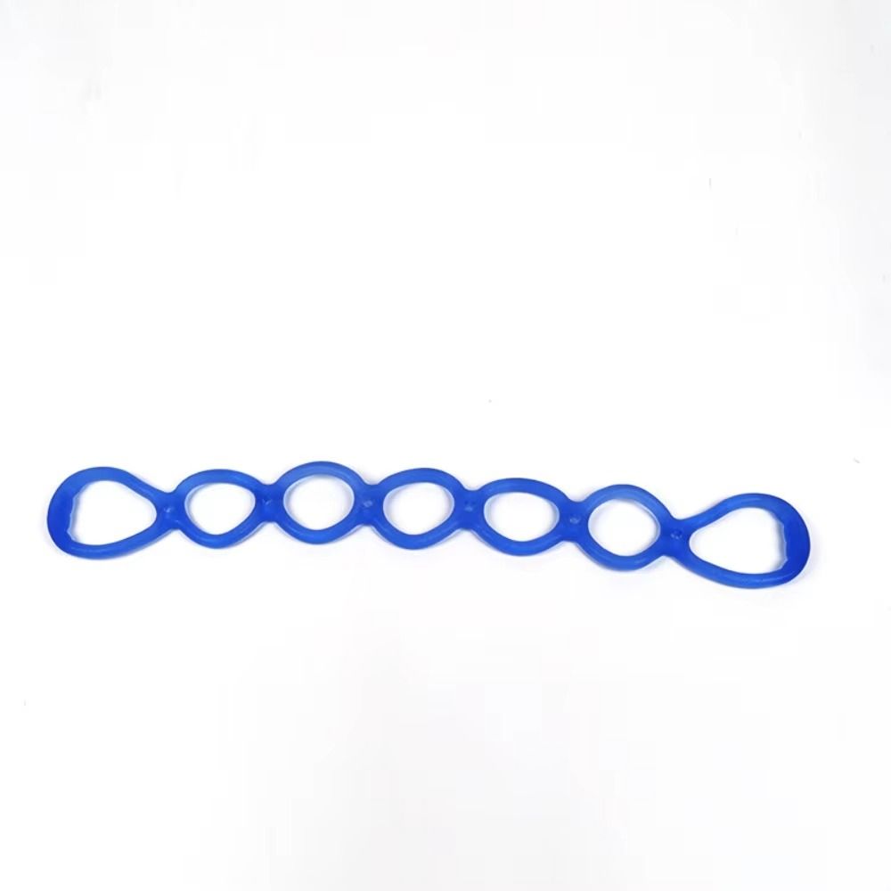 Portable Size Physical Stretch Resistance Band 7 Ring Pull Up Assist Band Arm Exercise