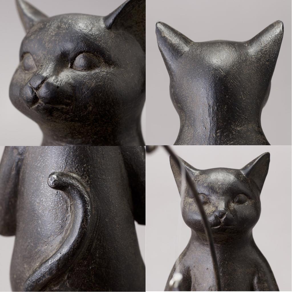 Cat Figurine Cat Figurine Antique Goods [Fishing Cat]