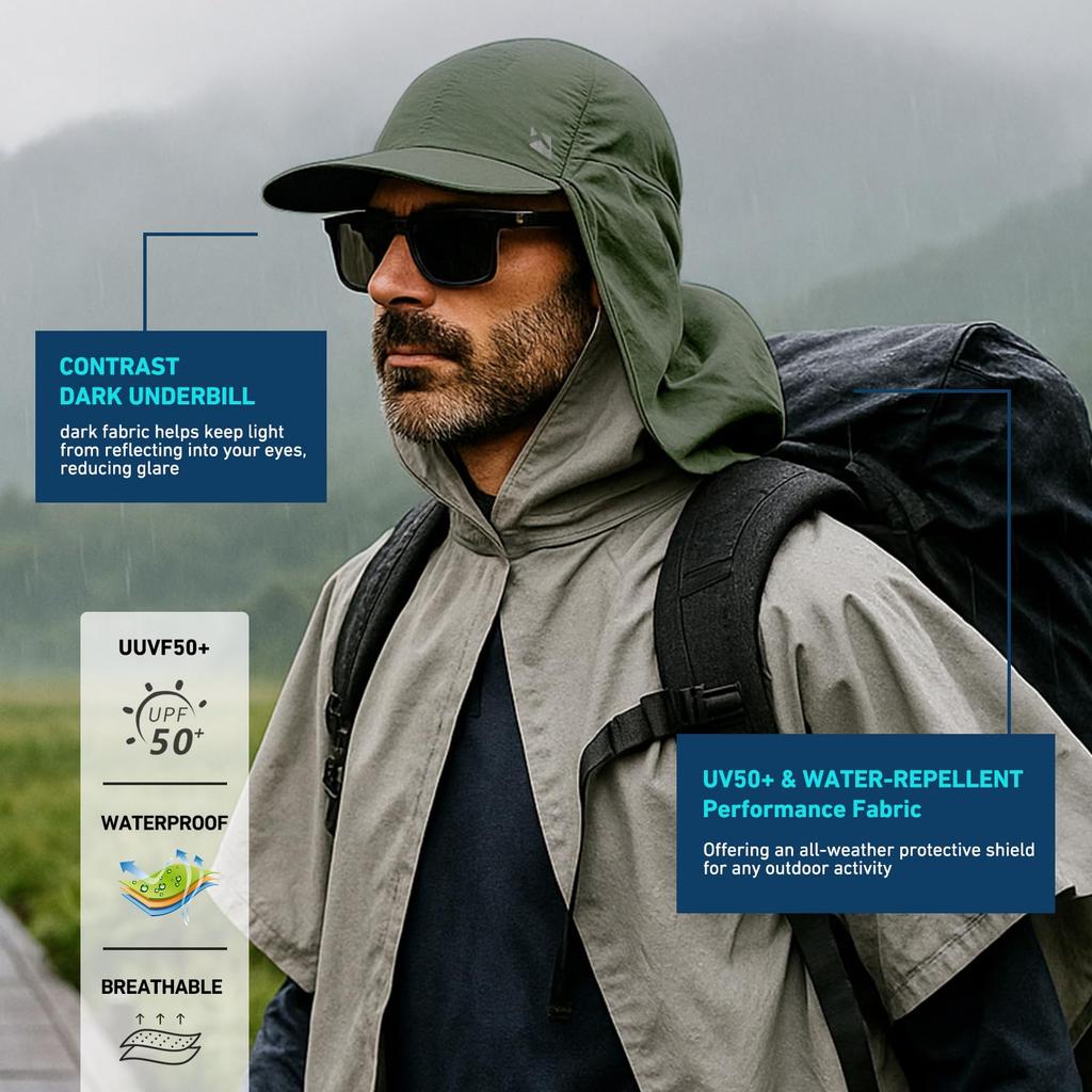 Plus Size Sun Protection Cap with UV Neck Sports Outdoor Baseball Fall [TOP-EX] Protection, Cover, Hat, Running, Hiking, Activities, Cap, Spring,