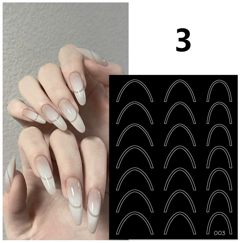 Французские наклейки для ногтей, полые украшения, стереоскопические самоклеящиеся аксессуары для ногтей, аксессуары для самостоятельного изготовления, любители нейл-арта