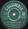 7-дюймовая пластинка TEDDY JOHNSON & PEARL CARR - How Wonderful To Know 45DB4603 Columbia 1961 UK Поп Б/у