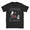 Печатная футболка с принтом Angine De Poitrine Rock Band для унисекс, летняя хлопковая футболка с коротким рукавом