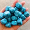 Бирюзовый декоративный материал для аквариумов и цветочных горшков (2-3 см, Запеченный цвет)
