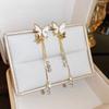 New Fashion Trend Exquisite Long Tassel Butterfly Pendant Earrings Ladies Senior Jewelry Couple Birthday Party Gift Wholesale