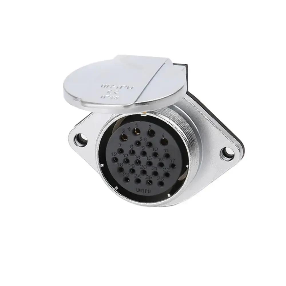 WEIPU WS40 TQ/ZG Metal Industrial M40 Power Electric Connector Signal Adapter 5pin 9pin 15pin 26pin 31Pin 52Pin High Voltage