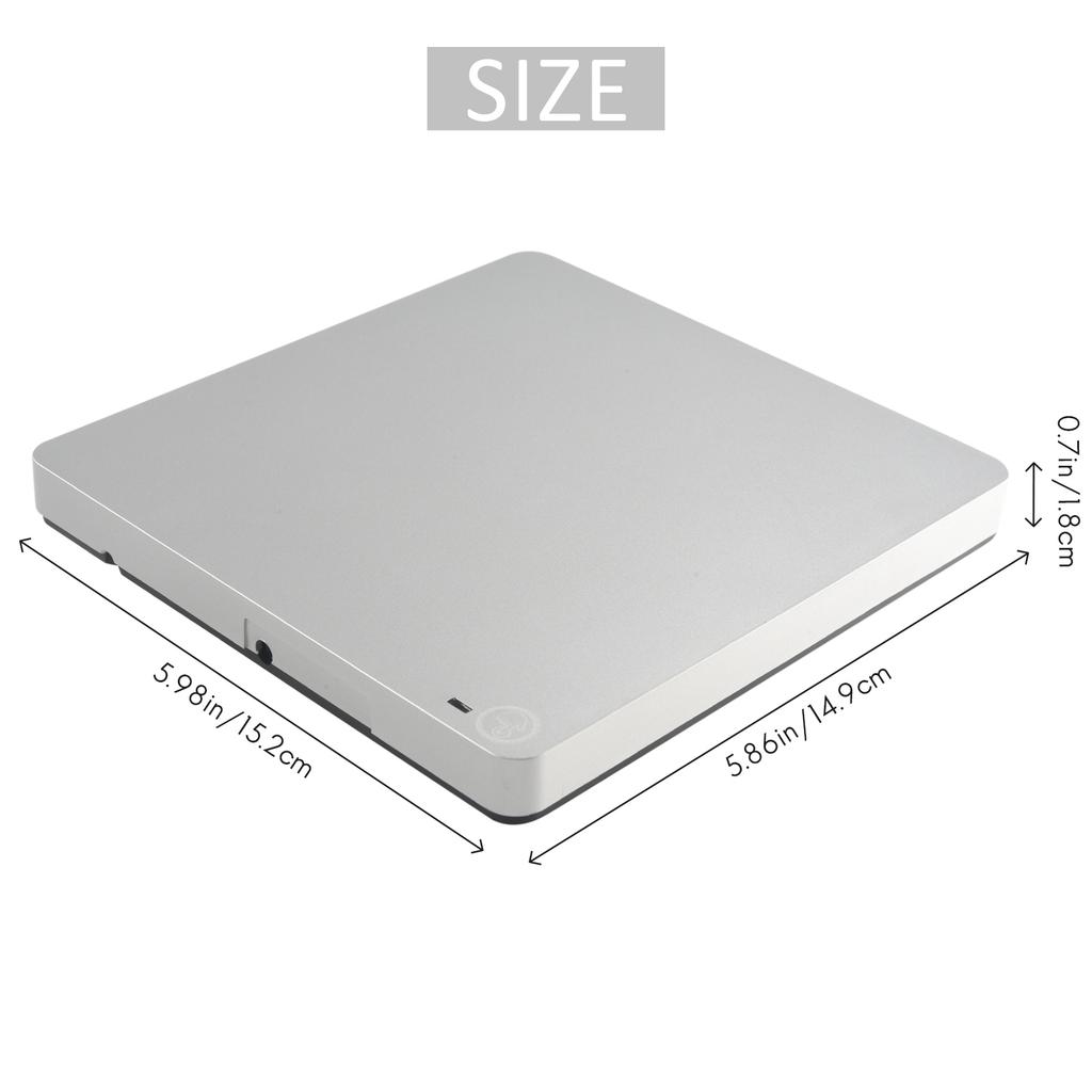 ABIY-Внешний 3D Blu-Ray DVD-привод, USB 3.0 и Type-C Blu-Ray CD DVD-привод Плеер Ультратонкий Slot-in CD DVD Записывающее устройство