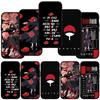 Для iPhone 16 15 X XR Samsung Galaxy S24 S23 Xiaomi Redmi Note 13 12 11 Pro Max 9 14 Plus Huawei OPPO Акацуки Наруто Итачи Учиха Саске чехол для телефона