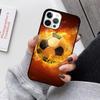 Чехол для телефона Огненный Футбольный Мяч Для iPhone 17 Air 16 15 14 13 12 Pro Max Plus Max Чехол-Ракушка coque