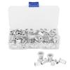 100pcs  Box Aluminum Rivet Nut Threaded Rivet Insert Nut 6?328?3210?2410?32 14?20