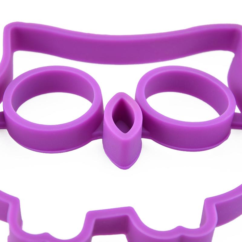 Cute Silicone Lovely Owl Egg Fried Shaped Mold Shaper Ring Kitchen Gadget Cooking Tool