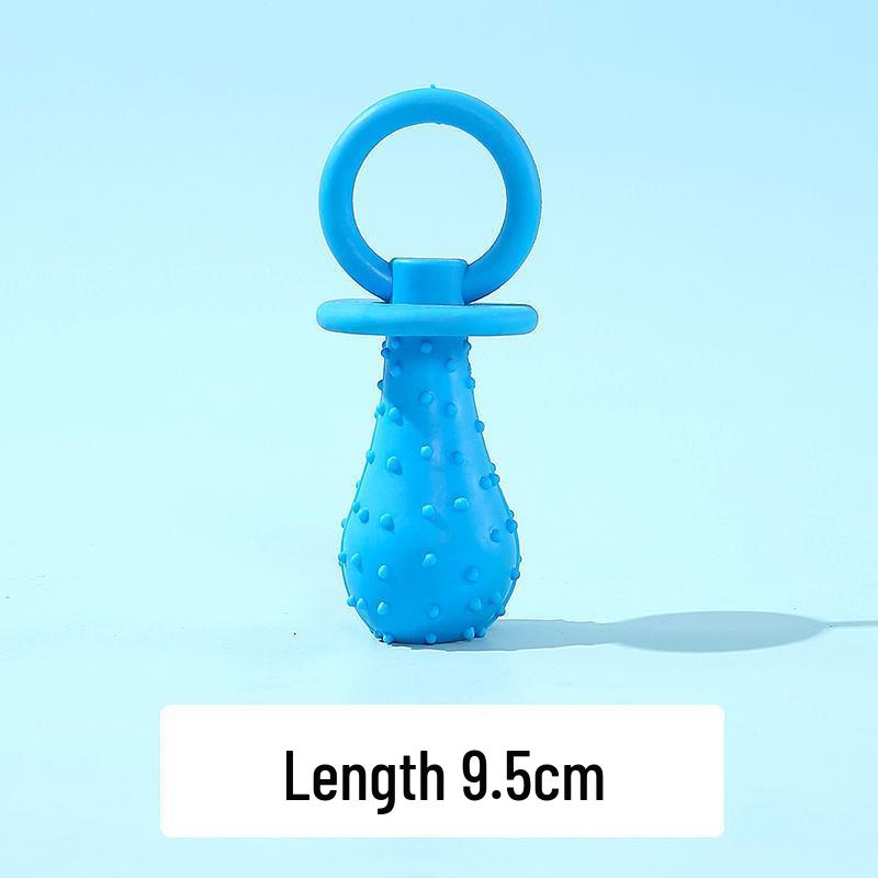 Bite-Resistant Teething Toys for Small Breed Puppies: Rubber Ball & Teddy Chew Set