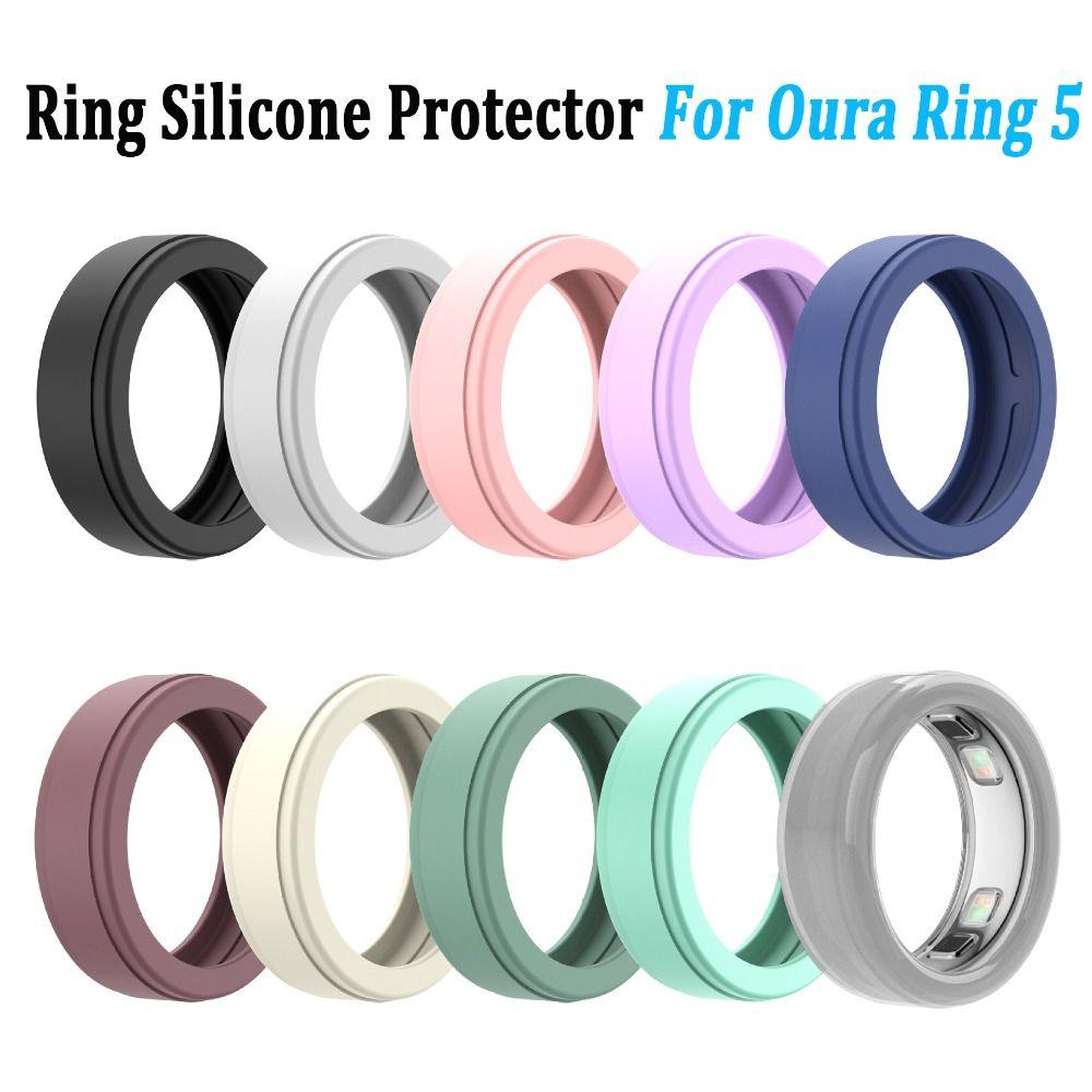 Elastic Smart Ring Protective Case Anti Fall Ring Protector for Oura Ring 5 Smart Ring Accessories