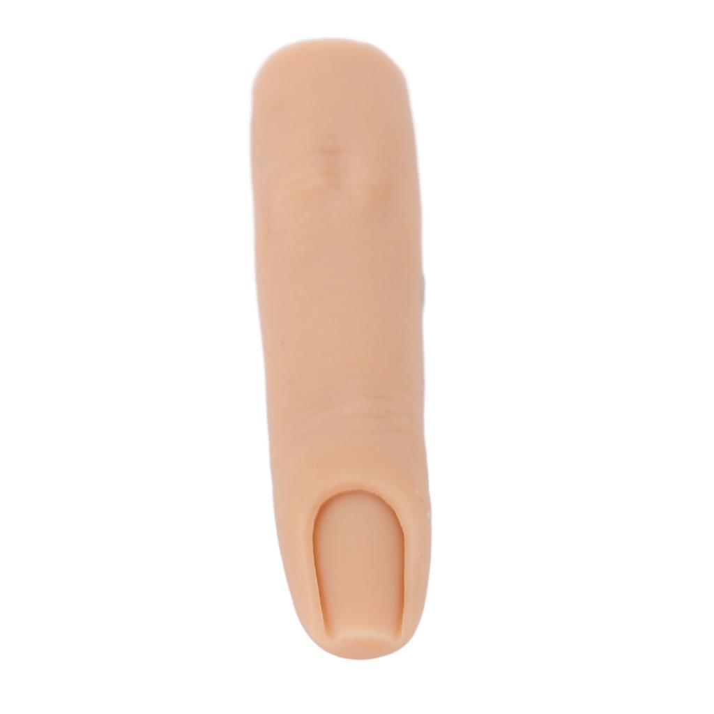 Tattoo Practice Finger Model Professional Silicone Bendable Fake Nail Art Training Finger for Acupuncture