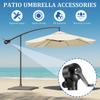 Patio Umbrella Accessories Outdoor Parasol Replacement Part Umbrella Robust Hand Crank System Easy Install Steering Mount Paraso