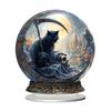 2D Акриловая Настольная Табличка с Животными Лошадь Кошка Павлин Слон Замок Луна Дом Орнамент Домашний Офис Настольное Украшение