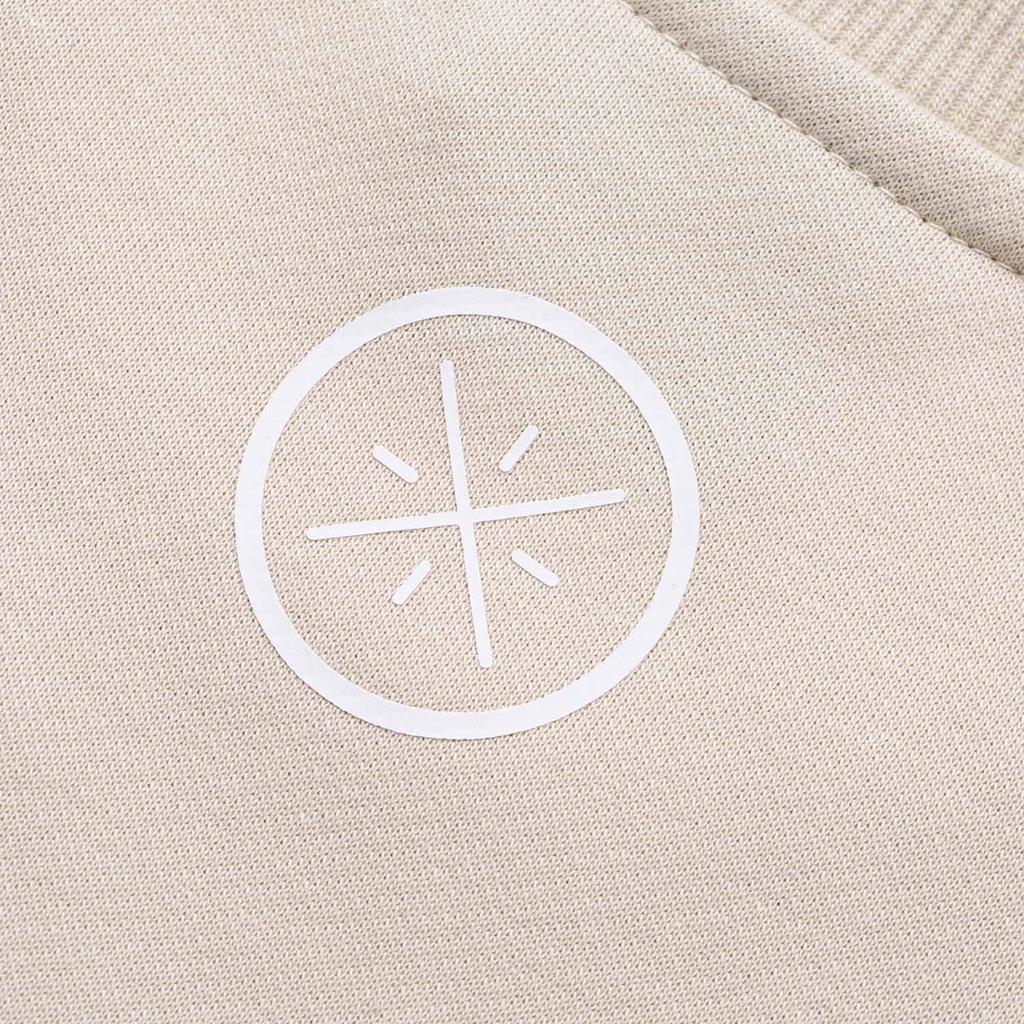 Ли Нин Баскетбольная серия свитер круглый вырез свободный длинный рукав толстовка мужская толстовка овсяно-серый AWDU277-6