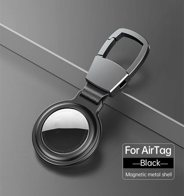 Роскошный металлический чехол с магнитной адсорбцией для Apple Airtag, локатор для питомцев, защитный чехол-рукав для брелока Air Tag, защитный бампер