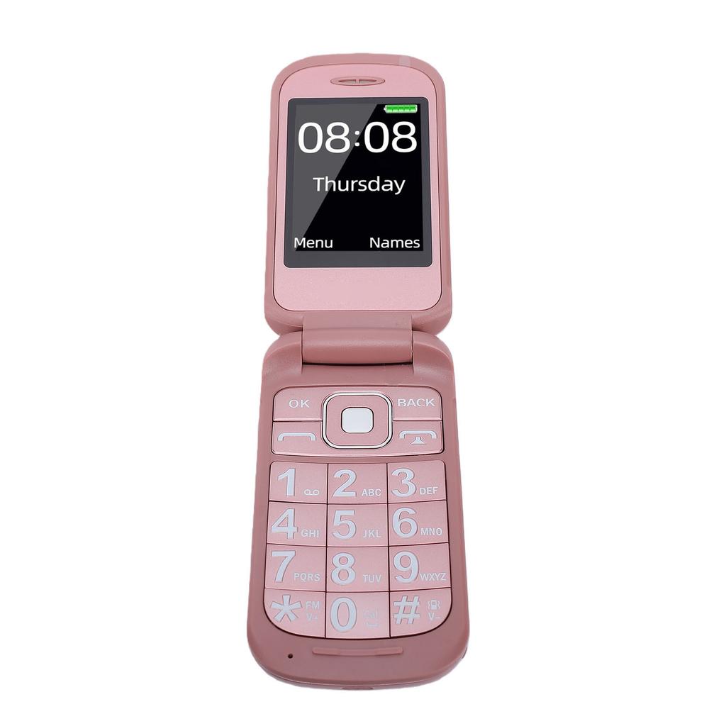Раскладушка Разблокированный GSM 2G Мобильный Телефон с двумя SIM-слотами 2,4-дюймовый + 1,4-дюймовый Цветной Экран Большие Кнопки Громкий Динамик США