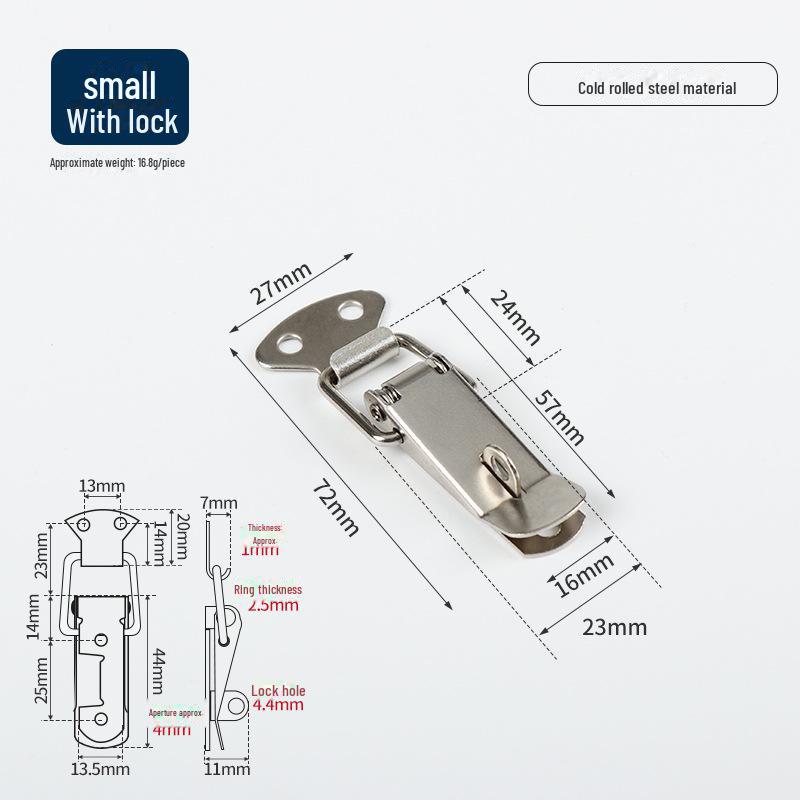 Замок-пряжка Duckbill из нержавеющей стали 304 для деревянных или металлических ящиков