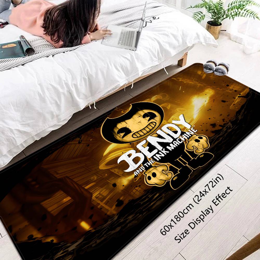 Игровые коврики для дома в стиле хоррор B-Bendy And The Ink M-Machine, ретро, с множественным выбором, для гостиной, кухни, нескользящий, коврик-приветствие