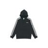 Essentials 3-Stripes Fleece-Lined Full Zip Hooded Jacket Men Outerwear Black DQ3101